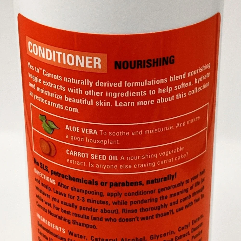 Yes To Carrots Nourishing Conditioner 500 ML /‎ 16.9 Fl Oz Paraben-Free Aloe
